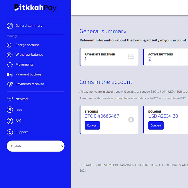 Bitkkahpay - Desarrollo de plataforma de pagos