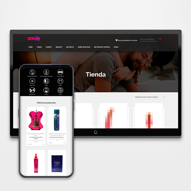 Smile Sex Shop - Identidad + E-commerce